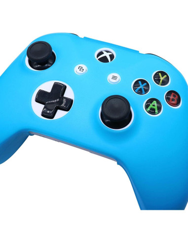 Funda de Silicona Azul para Controlador Xbox One S/X Antideslizante