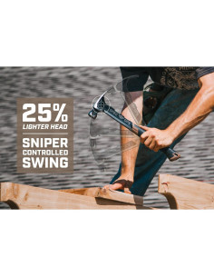 Martillo de Enmarcar Spec Ops 22 Oz, Cara Lisa, Mango Absorbente 2