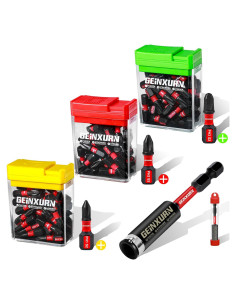 Juego de Puntas de Destornillador Phillips GEINXURN 91 Piezas