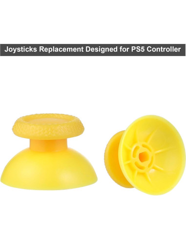 Paquete de 8 Joysticks Amarillos Ikpek para PS5 - Reemplazo