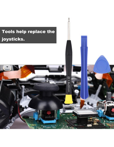 Paquete de 8 Joysticks Amarillos Ikpek para PS5 - Reemplazo