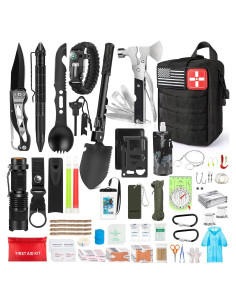 Kit de Supervivencia de Emergencia YKIOKE 235 Piezas con Bolsa