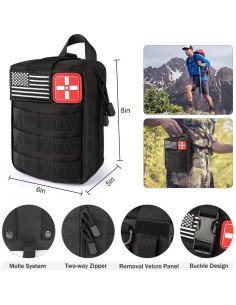 Kit de Supervivencia de Emergencia YKIOKE 235 Piezas con Bolsa 2