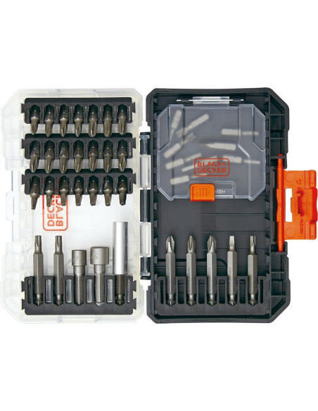 Juego de Puntas de Destornillador 40 Piezas BLACK+DECKER
