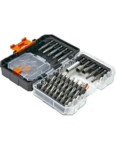 Juego de Puntas de Destornillador 40 Piezas BLACK+DECKER