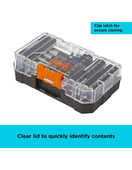 Juego de Puntas de Destornillador 40 Piezas BLACK+DECKER