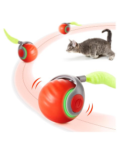 Juguete Interactivo para Gatos Potaroma Bola Rodante Naranja
