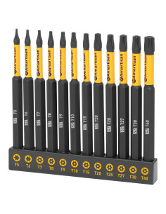 Juego de Puntas Torx 12 Piezas Amartisan Acero S2 10.16 cm