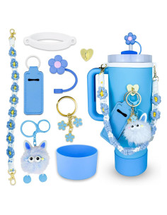 Juego de Accesorios IVINVI para Stanley Cup 30-40 oz Azul