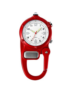 Reloj de Clip Findtime con Linterna y Segundero Rojo