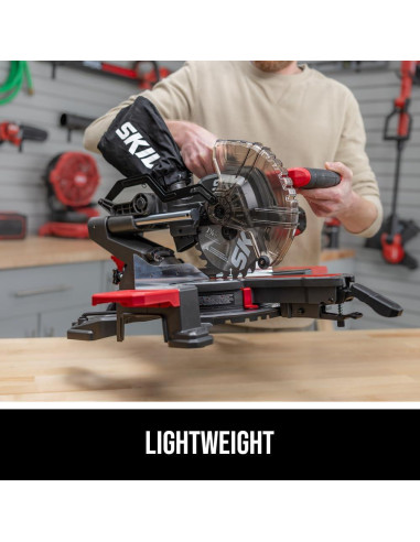 Sierra Ingletadora SKIL 10 Amp 7-1/4 Pulgadas con LED
