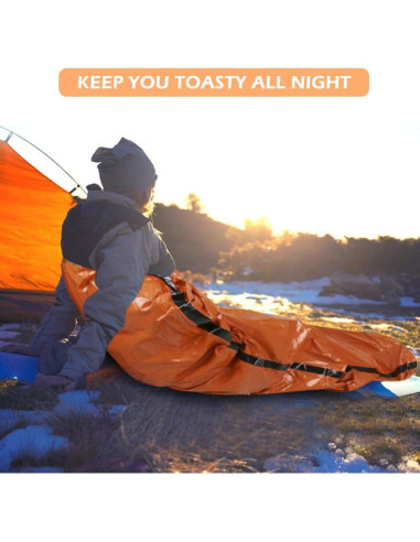 Saco de Dormir de Emergencia DIBBATU 210x89 cm Impermeable