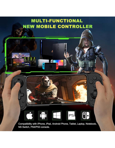 Controlador Inalámbrico Koiiko para iPhone/Android/PC/Switch