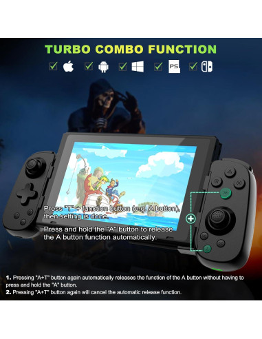 Controlador Inalámbrico Koiiko para iPhone/Android/PC/Switch