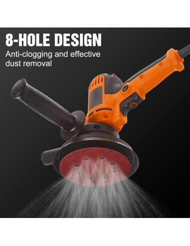 120 Discos de Lijado 5" Pukamam Grano 40 8 Agujeros