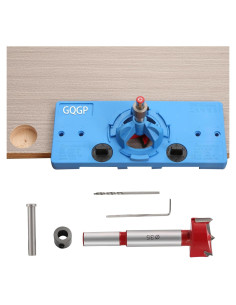 Plantilla de Bisagra Oculta GQGP 35mm con Broca y Accesorios