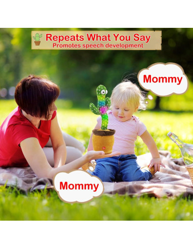 Juguete Cactus Hablante y Bailarín Qrooper 120 Canciones