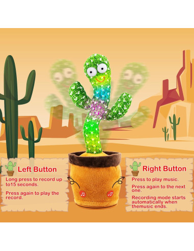 Juguete Cactus Hablante y Bailarín Qrooper 120 Canciones
