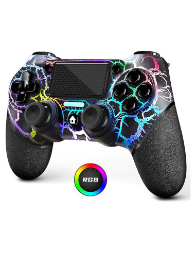 Controlador Inalámbrico AceGamer para PS4 con Luz RGB y Turbo