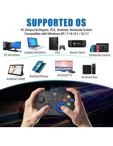 Controlador Inalámbrico EasySMX ESM 9110 para PC/PS3/Android