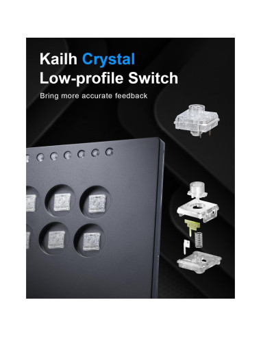 Controlador de Juegos SIXSIR M12+ Sin Palanca RGB para PC/PS4/PS5/Switch