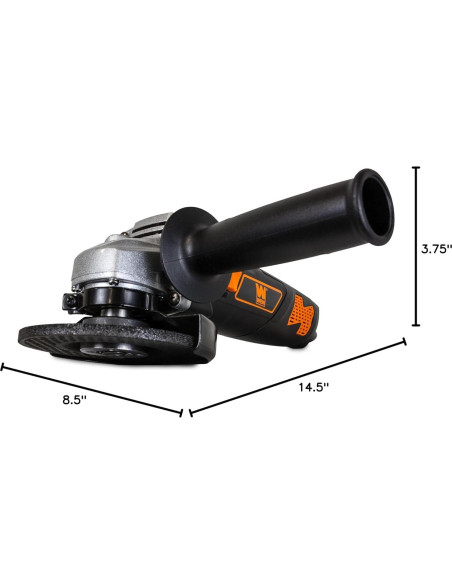 Amoladora Angular WEN 944 7A 11,000 RPM 4-1/2" Gris