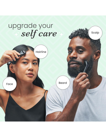 Rodillo Derma Sdara Negro Microneedling con Estuche Gratis