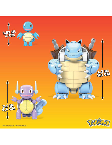 Set de Construcción Mega Construx Pokémon Squirtle 379 Piezas