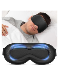 Máscara de Ojos con Peso Facemoon 3D Ajustable - Bloqueo Total de Luz