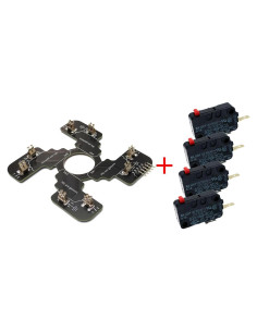 Placa PCB JLF Reemplazo Sanwa TP-MA con 4 Microswitches