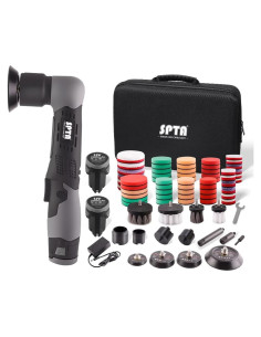 Pulidor Mini Inalámbrico SPTA 12V con Accesorios para Automóviles