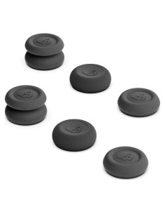 Agarres de Pulgar Skull & Co. para Controlador Pro Nintendo Switch y PS4/PS5 - Negro, 6 Piezas