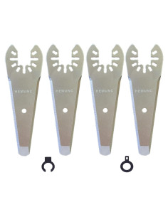 Cuchillas de raspado oscilantes HEMUNC 4 Pcs acero inoxidable