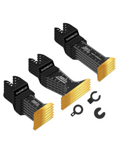Hojas de sierra oscilante de titanio DAEMKOD - 16 piezas