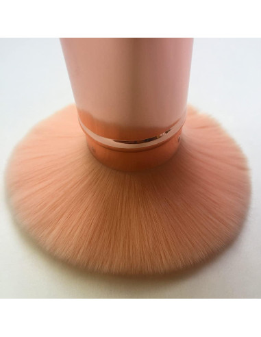 Brocha Kabuki Retráctil RN BEAUTY Oro Rosa - Cosmética Profesional