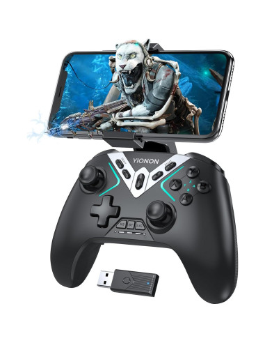 Controlador Inalámbrico Bluetooth YIONON con Efecto Hall y Joysticks