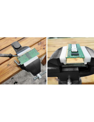 Prensa de Banco MYTEC Mini Vise 50mm Mordazas Nylon Negra