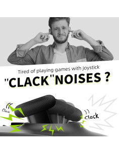 Protectores de Joystick de Silicona ELETIUO - 60 Pcs Transparente/Negro/Blanco 2