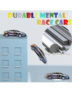 Paquete de 36 coches de juguete retroceso metal 6.35 cm 2