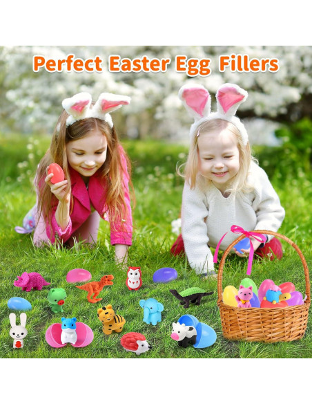 Gomas de Borrar 3D Arscniek - 40 Piezas Animales y Comida