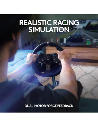 Volante de Carreras Logitech G920 con Pedales y Retroalimentación