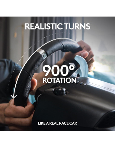 Volante de Carreras Logitech G920 con Pedales y Retroalimentación
