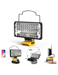 Luz de Trabajo LED Inalámbrica LIVOWALNY 100W 10000LM 20V