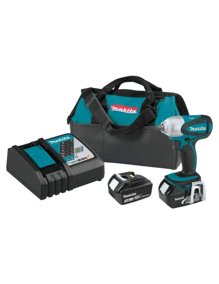 Llave de Impacto Inalámbrica Makita XWT06 18V 3/8" 210.65 Nm Llave de Impacto Inalámbrica Makita XWT06 18V 3/8" 210.65 Nm