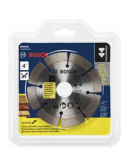 Hoja de diamante segmentada Bosch DB441S 10.16 cm para corte