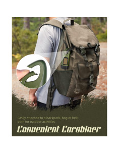 Linterna de Mano SEANCHEER Solar y Manivela Verde 12x4.5cm 2