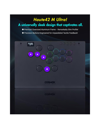 Controlador Arcade Sehawei M Ultra - Aluminio RGB para PC/PS4/Switch