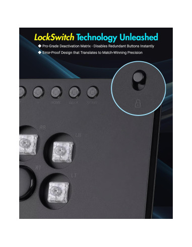 Controlador Arcade Sehawei M Ultra - Aluminio RGB para PC/PS4/Switch