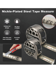 Cinta Métrica Retráctil Celkey 7.62m Acero Inoxidable 2