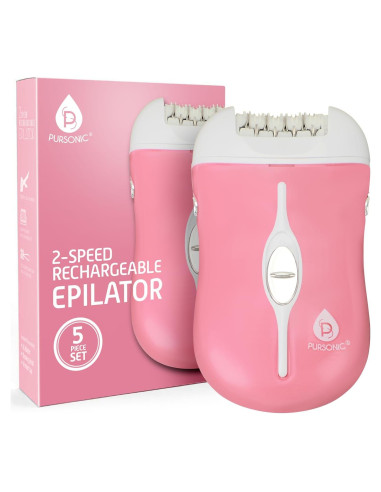 Depiladora Inalámbrica Pursonic FE120P 40 Pinzas Rosa